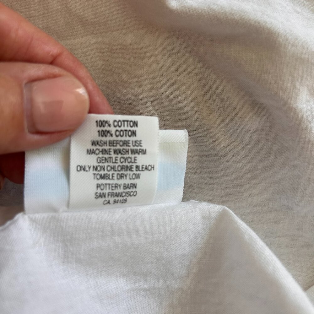 Pottery Barn Hazel Striped Bedskirt - Picture 5 of 6